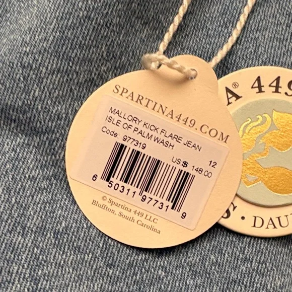 Spartina 449 Blue Women's Jeans - Picture 8 of 10